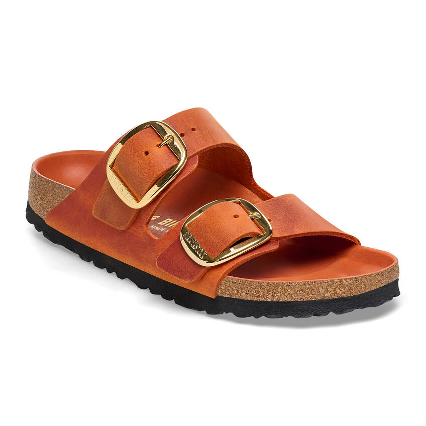 Birkenstock ARIZONA BIG BUCKLE 1026661 Burnt Orange | Cuir Largeur Étroite - Boutique du Cordonnier