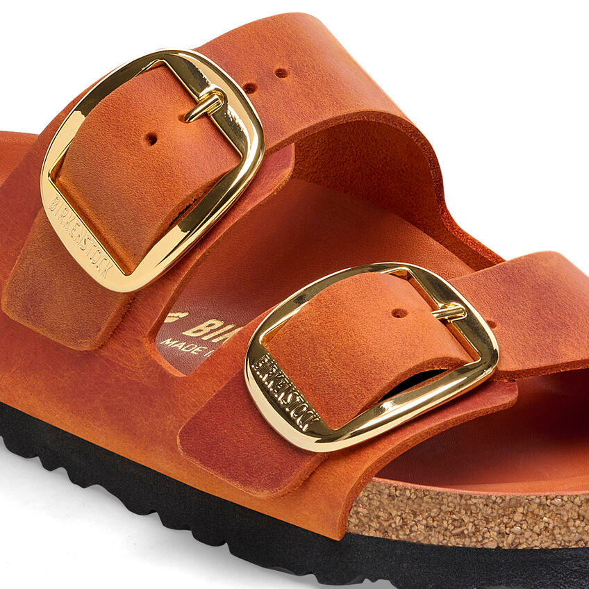 Birkenstock ARIZONA BIG BUCKLE 1026661 Burnt Orange | Cuir Largeur Étroite - Boutique du Cordonnier