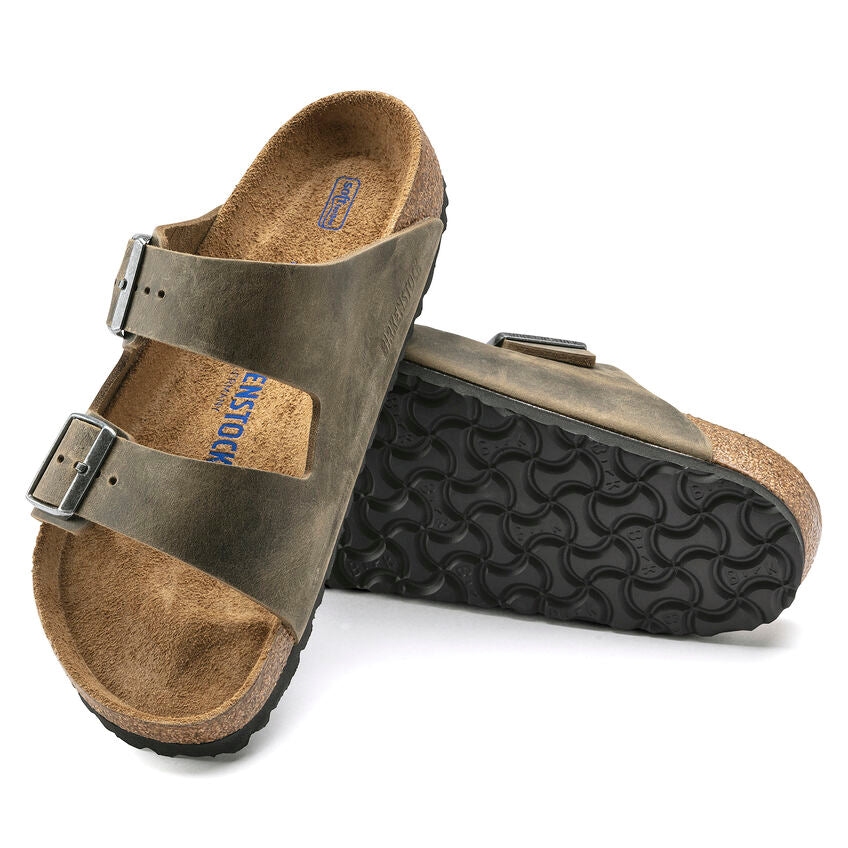 Birkenstock ARIZONA SOFT 1019313 Faded Khaki | Cuir Largeur Régulière - Boutique du Cordonnier