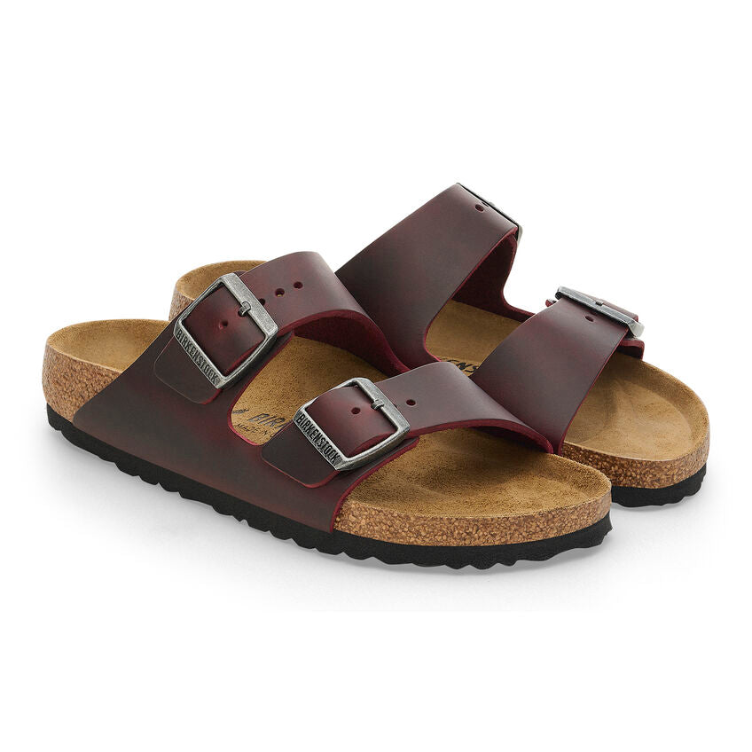 Birkenstock ARIZONA 1028011 Zinfandel | Cuir Largeur Étroite - Boutique du Cordonnier