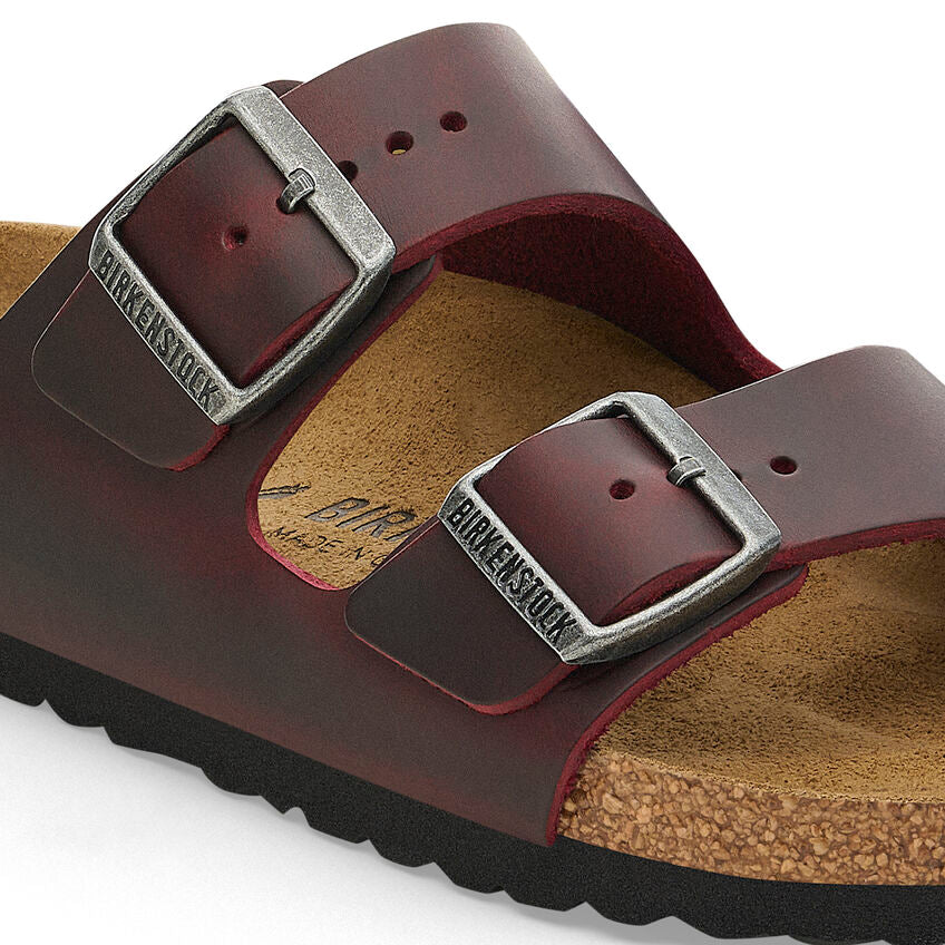 Birkenstock ARIZONA 1028011 Zinfandel | Cuir Largeur Étroite - Boutique du Cordonnier