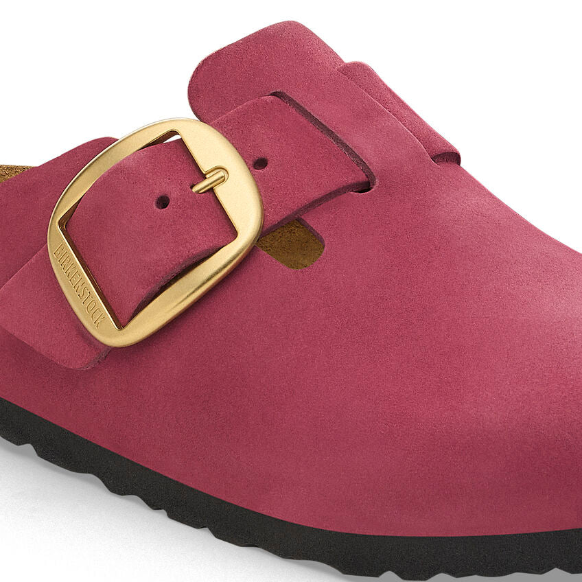 Birkenstock BOSTON BIG BUCKLE 1028058 Berry Crush | Nubuck Largeur Étroite - Boutique du Cordonnier