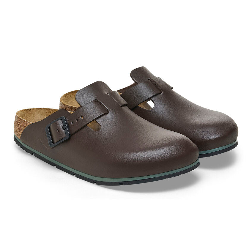 Birkenstock BOSTON PRO 1026187 Soft Java | Cuir Largeur Régulière Sabots professionnels antidérapants - Boutique du Cordonnier