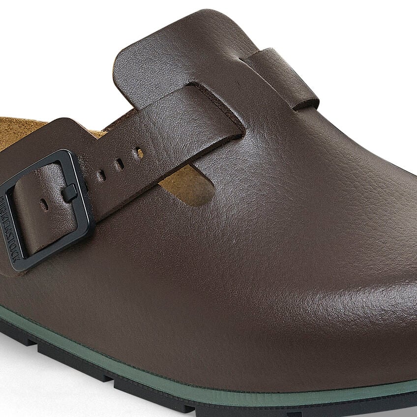 Birkenstock BOSTON PRO 1026187 Soft Java | Cuir Largeur Régulière Sabots professionnels antidérapants - Boutique du Cordonnier