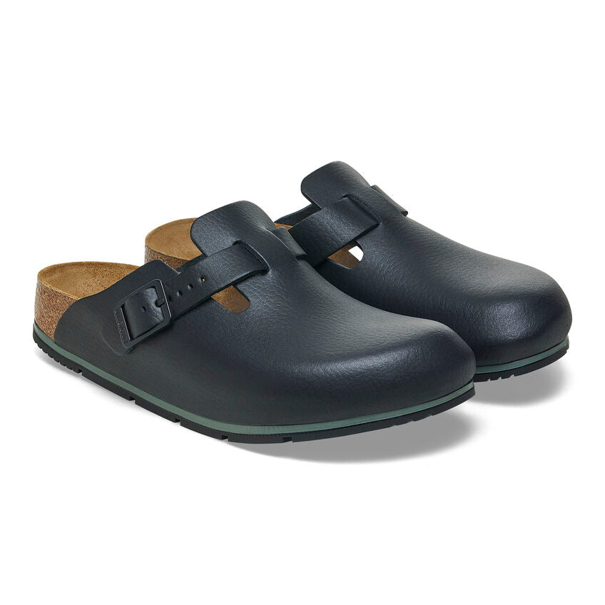 Birkenstock BOSTON PRO 1026222 Noir | Cuir Largeur Étroite  Sabots professionnels antidérapants - Boutique du Cordonnier