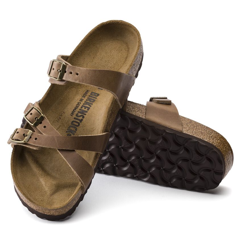 Birkenstock FRANCA 1015930 Tobacco | Cuir Largeur Régulière - Boutique du Cordonnier