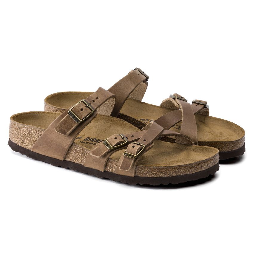 Birkenstock FRANCA 1015930 Tobacco | Cuir Largeur Régulière - Boutique du Cordonnier