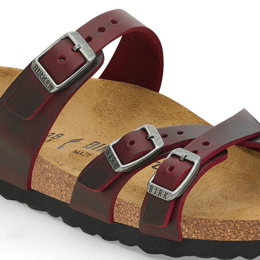 Birkenstock FRANCA 1028019 Zinfandel | Cuir Largeur Régulière - Boutique du Cordonnier