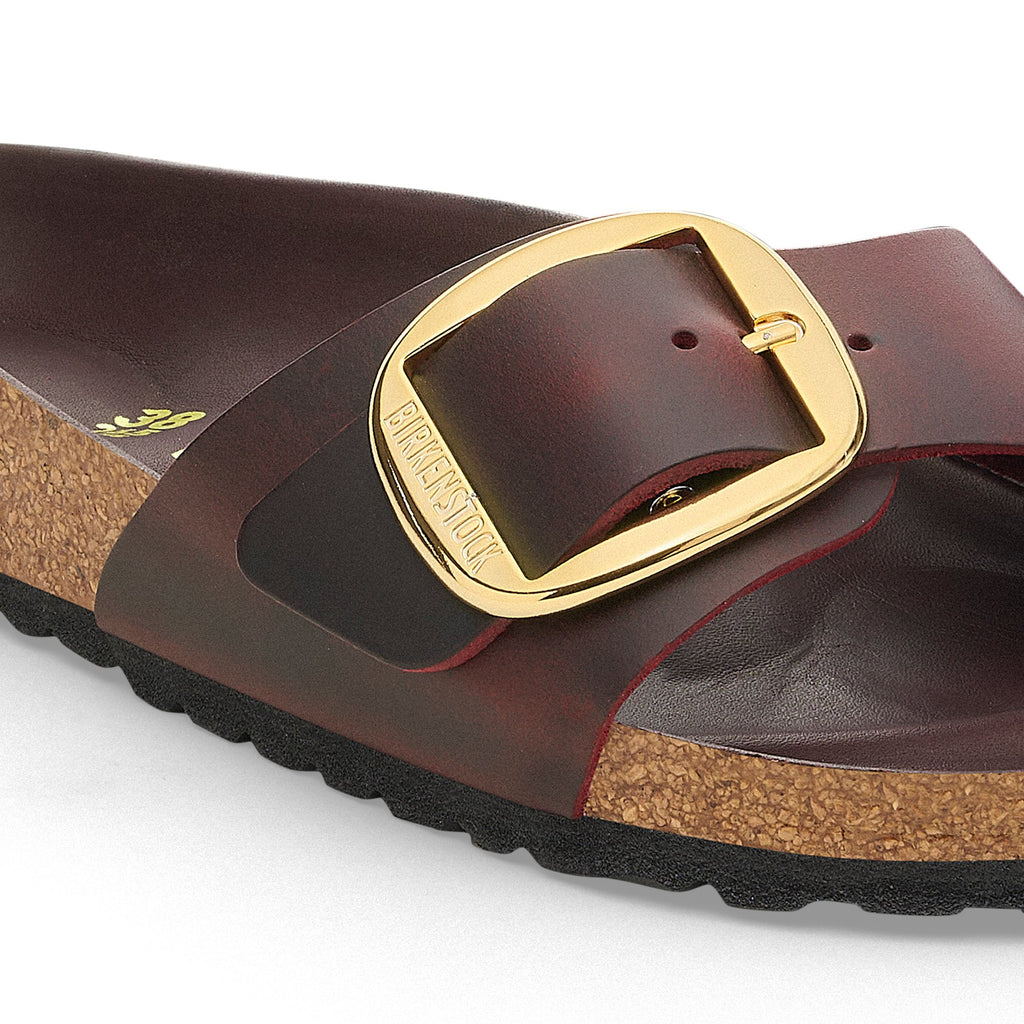 Birkenstock MADRID BIG BUCKLE 1028031 Zinfandel | Cuir Largeur Étroite - Boutique du Cordonnier