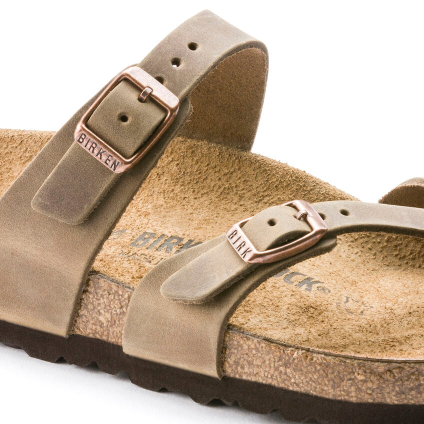 Birkenstock MAYARI 1011433 Tabacco Brown | Cuir Huilé Largeur Régulière - Boutique du Cordonnier