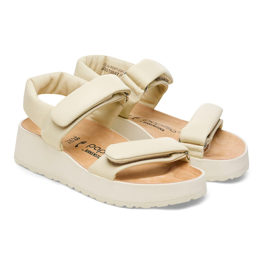 Birkenstock Papillio THEDA 1026942 Ecru | Cuir Exquisite Largeur Étroite - Boutique du Cordonnier