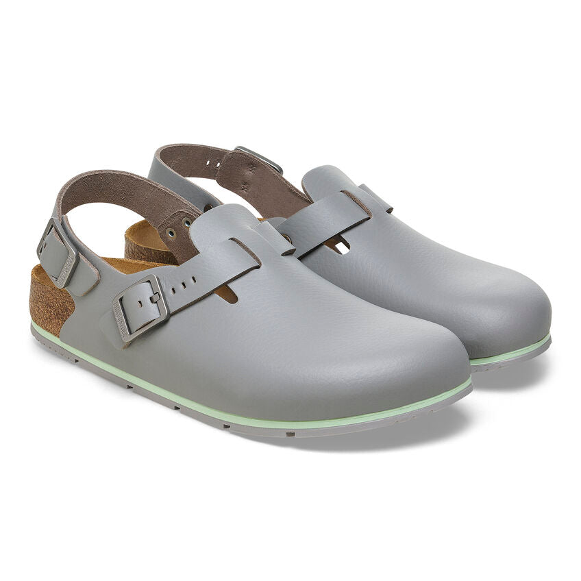 Birkenstock TOKIO PRO 1026055 Gun Metal | Cuir Largeur Régulière Antidérapant - Boutique du Cordonnier