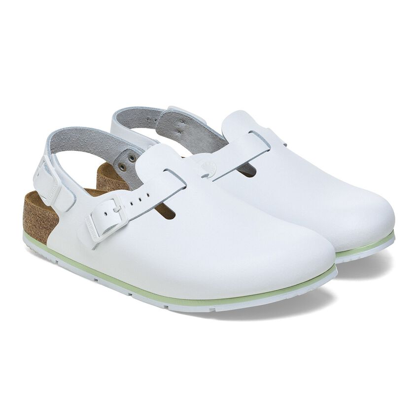 Birkenstock TOKIO PRO 1026186 Blanc | Cuir Largeur Étroite - Antidérapant - Boutique du Cordonnier