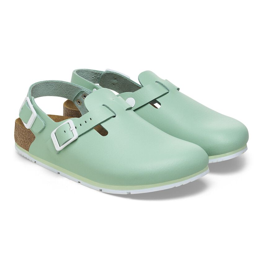 Birkenstock TOKIO PRO 1026221 Matcha | Cuir Largeur Étroite - Antidérapant - Boutique du Cordonnier