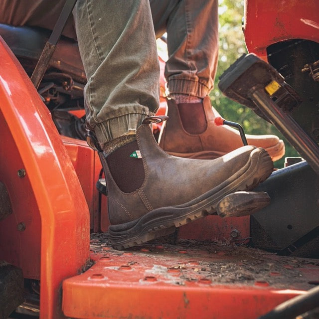 Blundstone #180 Rustic Brown | Cap d'acier Semelle antiperforation sans métal - Boutique du Cordonnier