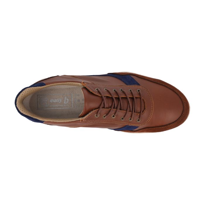 DB Shoes BENEDICT 80240T Tan/Navy - Boutique du Cordonnier