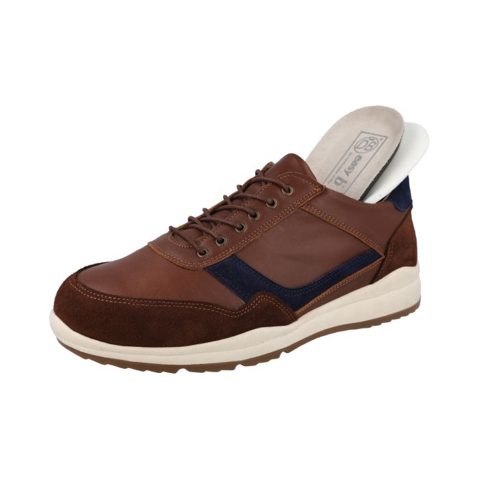 DB Shoes BENEDICT 80240T Tan/Navy - Boutique du Cordonnier