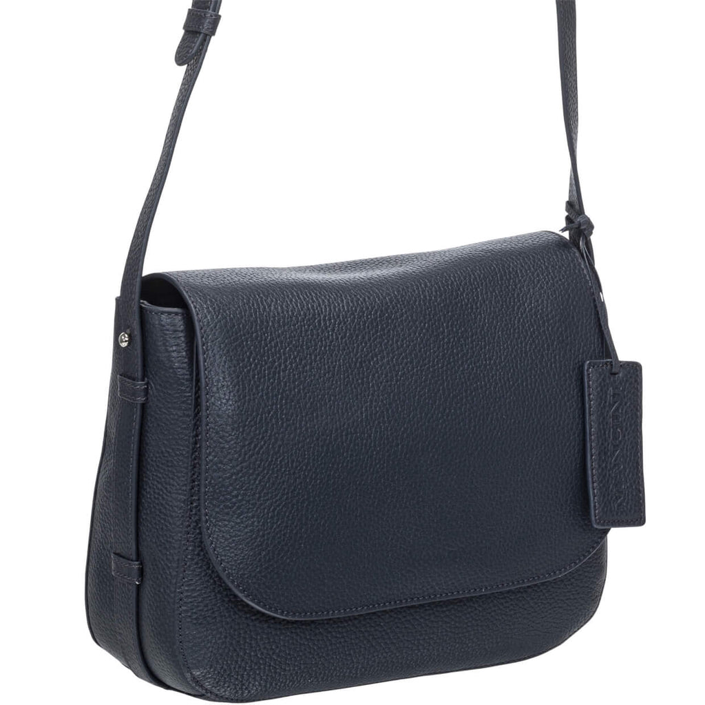 Mancini Pebbled Sac à bandoulière porté croisé Amy HBP1061 | Cuir - Boutique du Cordonnier