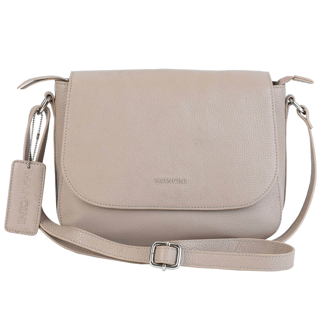 Mancini Pebbled Sac à bandoulière porté croisé Amy HBP1061 | Cuir - Boutique du Cordonnier