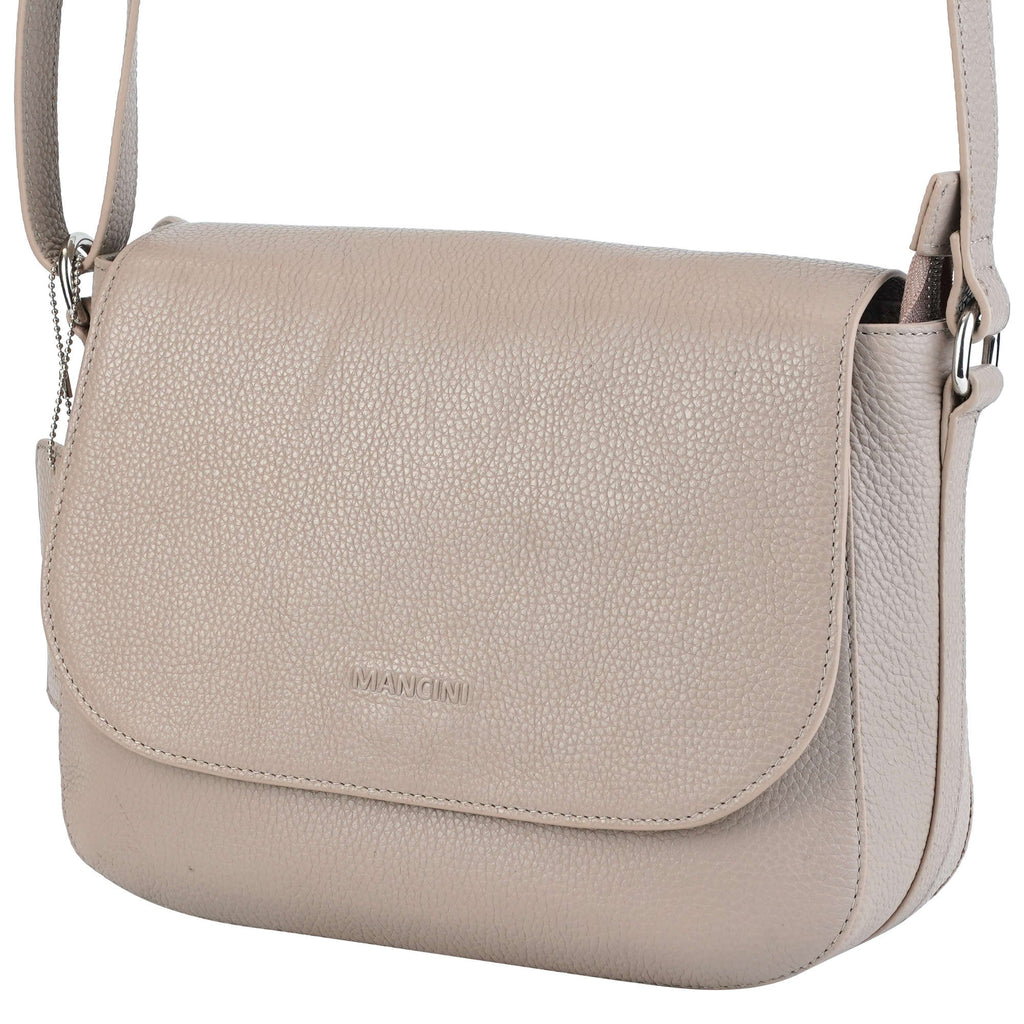 Mancini Pebbled Sac à bandoulière porté croisé Amy HBP1061 | Cuir - Boutique du Cordonnier