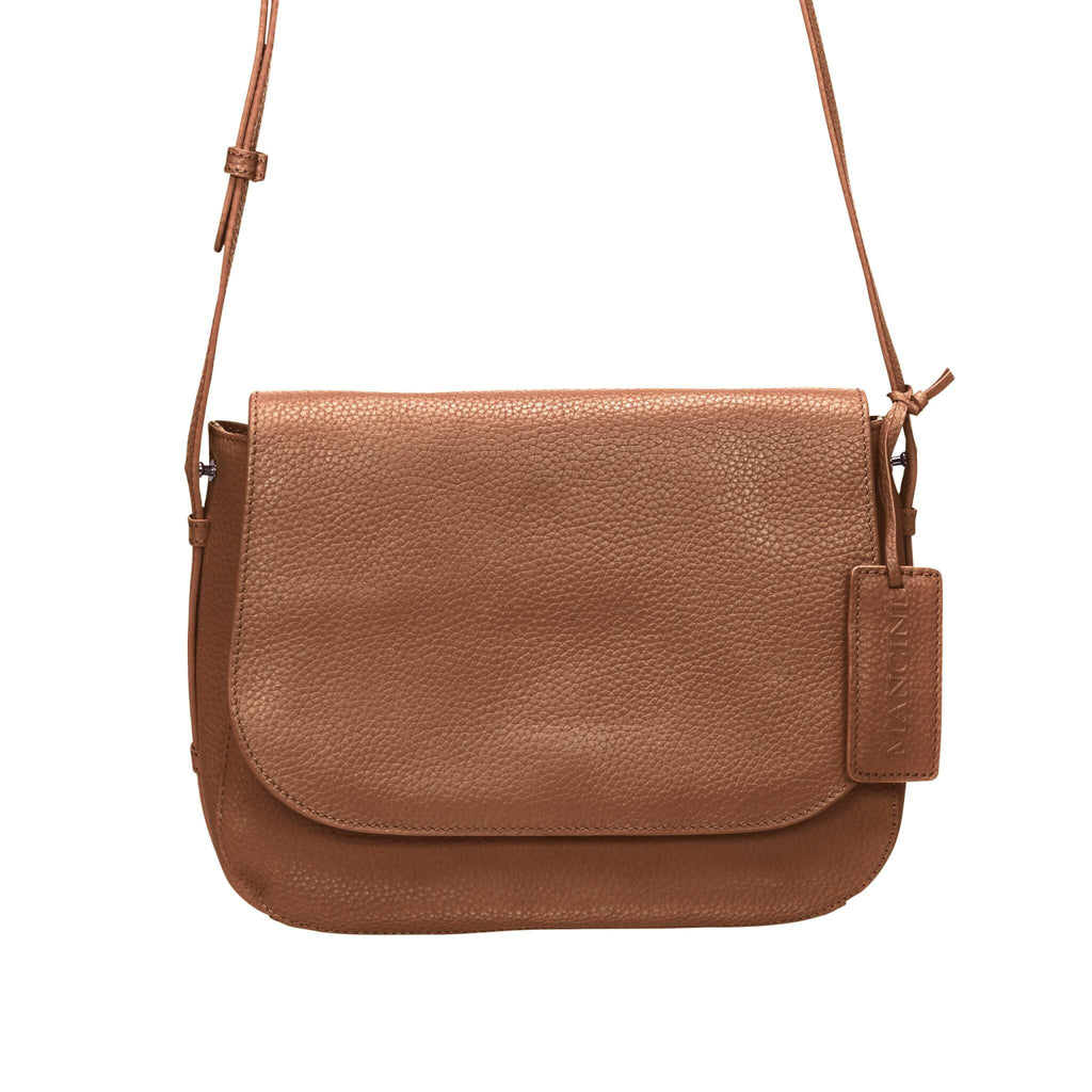 Mancini Pebbled Sac à bandoulière porté croisé Amy HBP1061 | Cuir - Boutique du Cordonnier