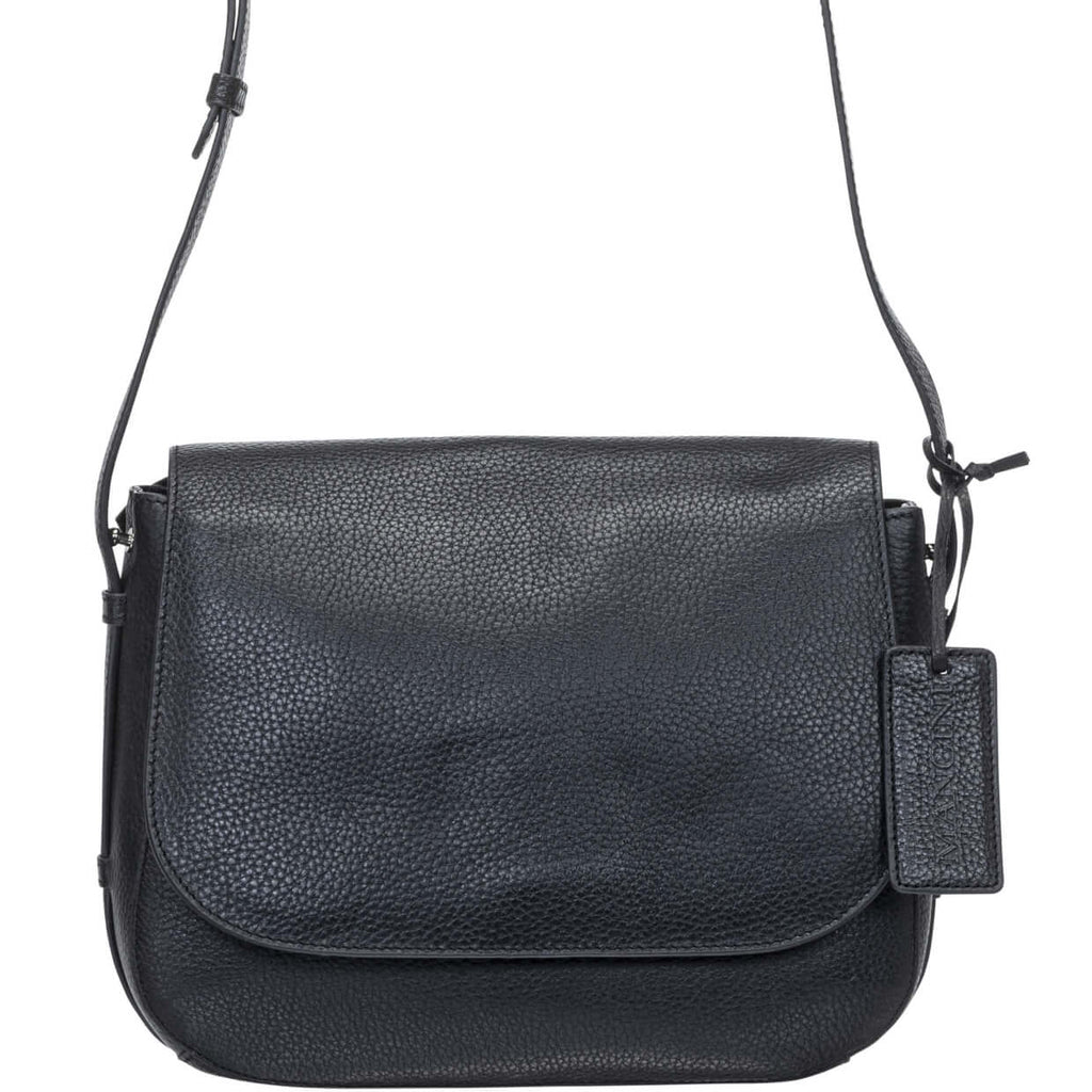 Mancini Pebbled Sac à bandoulière porté croisé Amy HBP1061 | Cuir - Boutique du Cordonnier