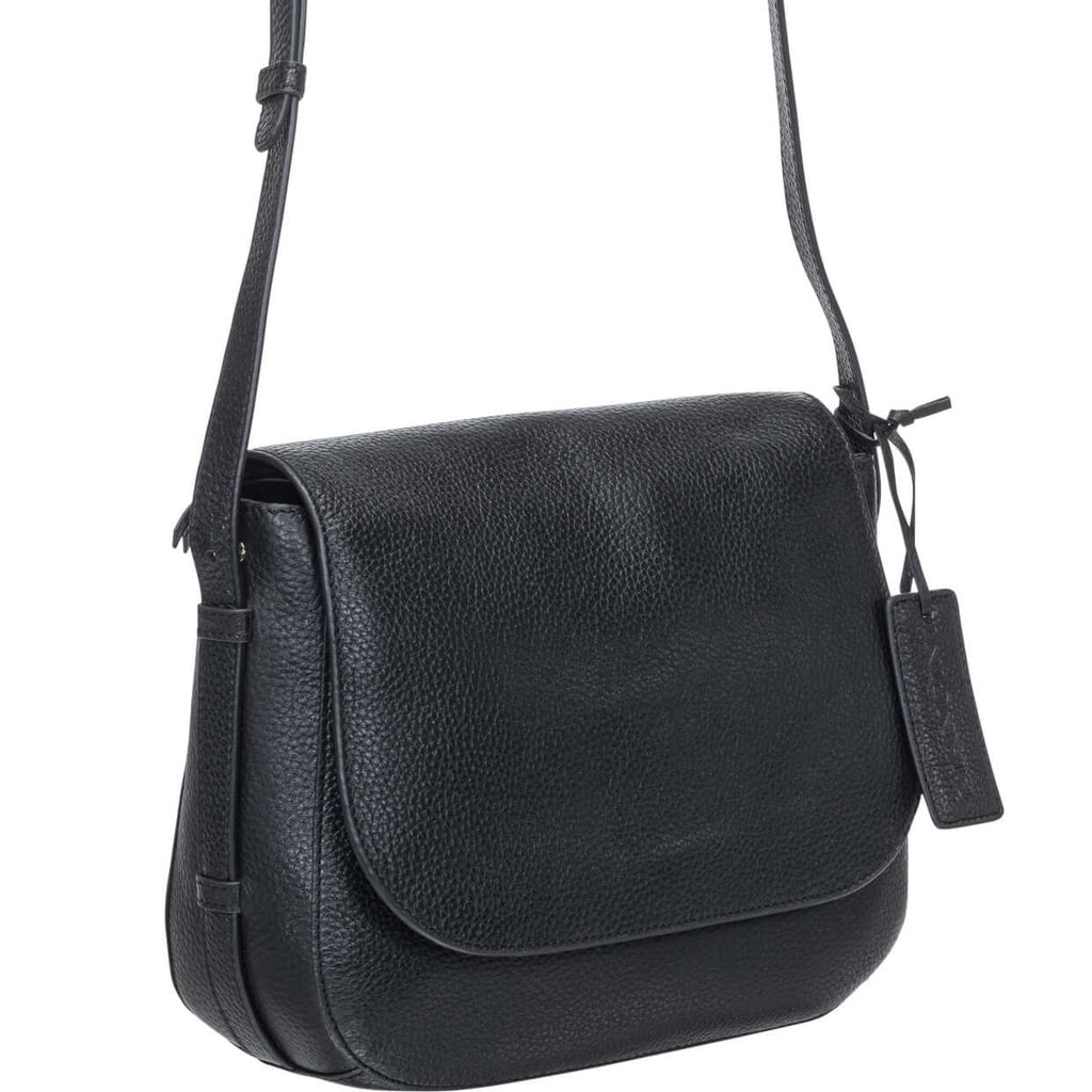 Mancini Pebbled Sac à bandoulière porté croisé Amy HBP1061 | Cuir - Boutique du Cordonnier