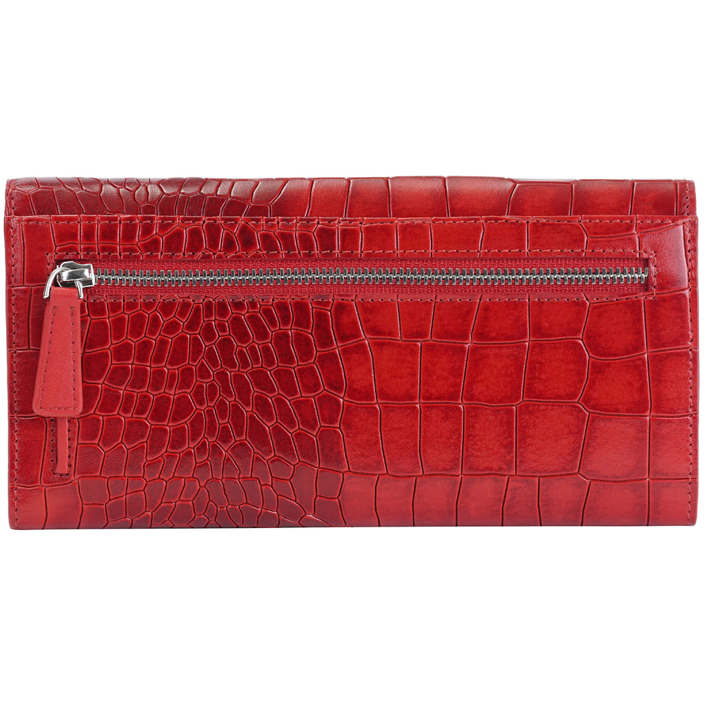 Mancini Portefeuille Trifold Croco2 RFID 6900296 | Cuir - Boutique du Cordonnier