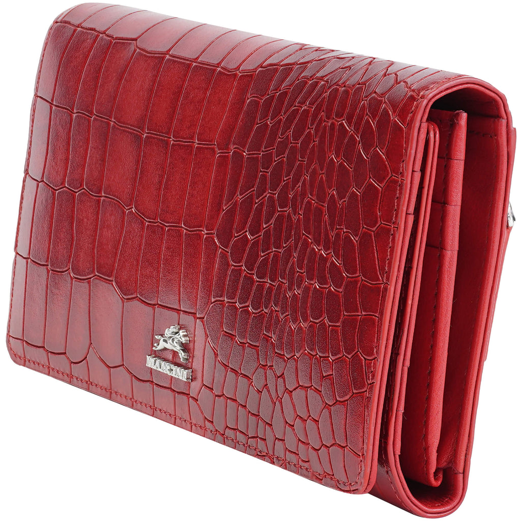 Mancini Portefeuille Trifold Croco2 RFID 6900296 | Cuir - Boutique du Cordonnier