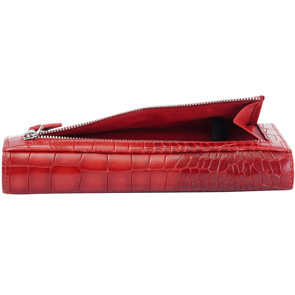 Mancini Portefeuille Trifold Croco2 RFID 6900296 | Cuir - Boutique du Cordonnier