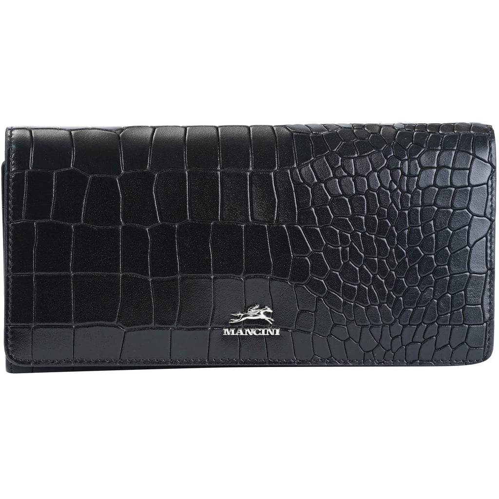 Mancini Portefeuille Trifold Croco2 RFID 6900296 | Cuir - Boutique du Cordonnier