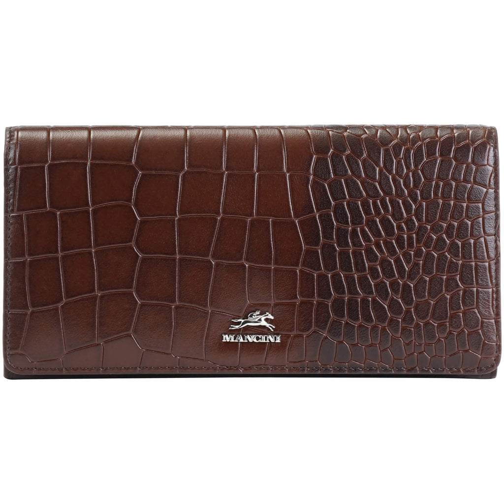 Mancini Portefeuille Trifold Croco2 RFID 6900296 | Cuir - Boutique du Cordonnier