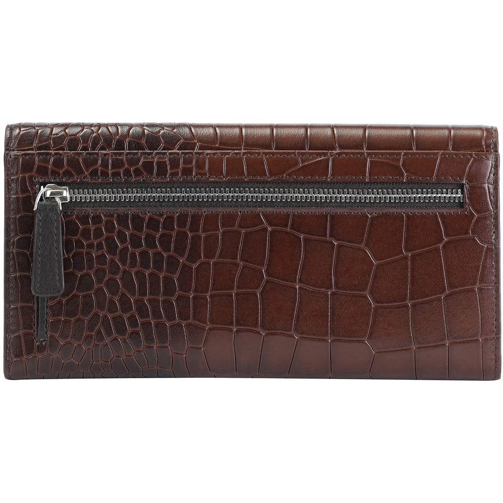 Mancini Portefeuille Trifold Croco2 RFID 6900296 | Cuir - Boutique du Cordonnier