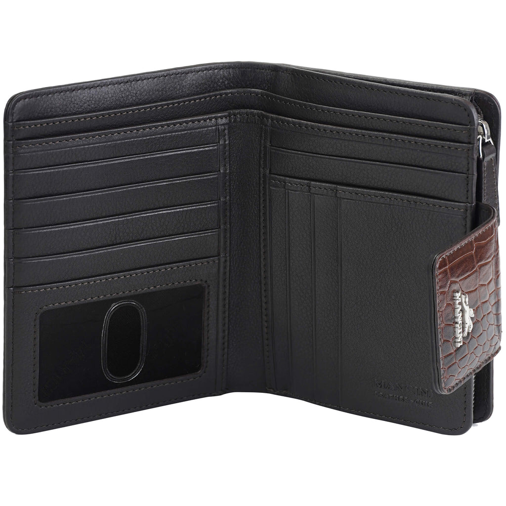 Mancini Portefeuille d’embrayage moyen Croco2 RFID 6900371 | Cuir - Boutique du Cordonnier