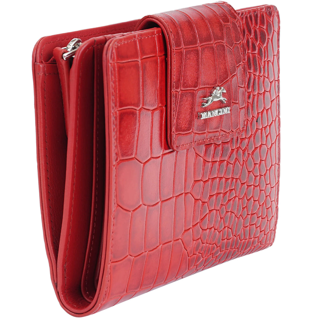 Mancini Portefeuille d’embrayage moyen Croco2 RFID 6900371 | Cuir - Boutique du Cordonnier