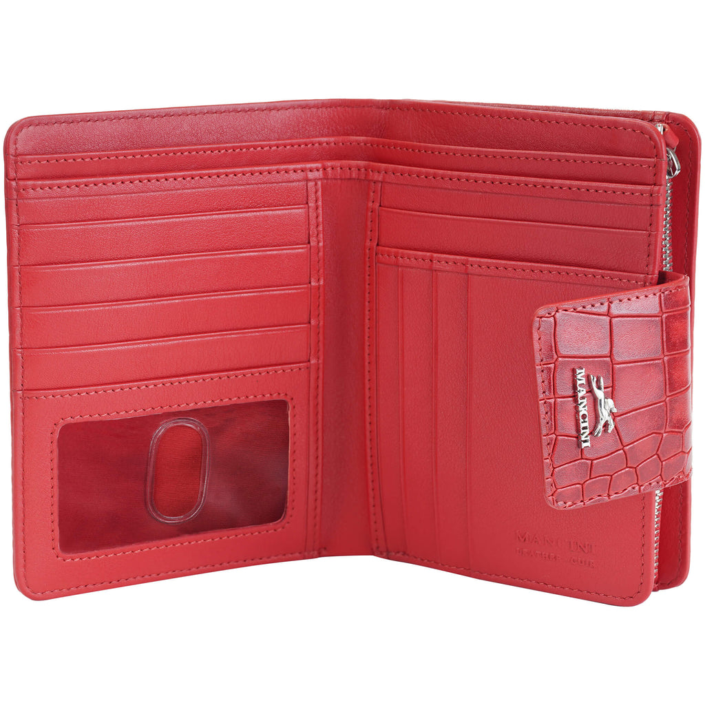 Mancini Portefeuille d’embrayage moyen Croco2 RFID 6900371 | Cuir - Boutique du Cordonnier