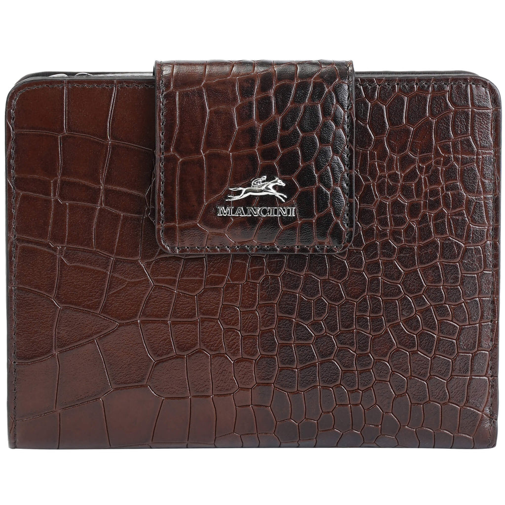 Mancini Portefeuille d’embrayage moyen Croco2 RFID 6900371 | Cuir - Boutique du Cordonnier