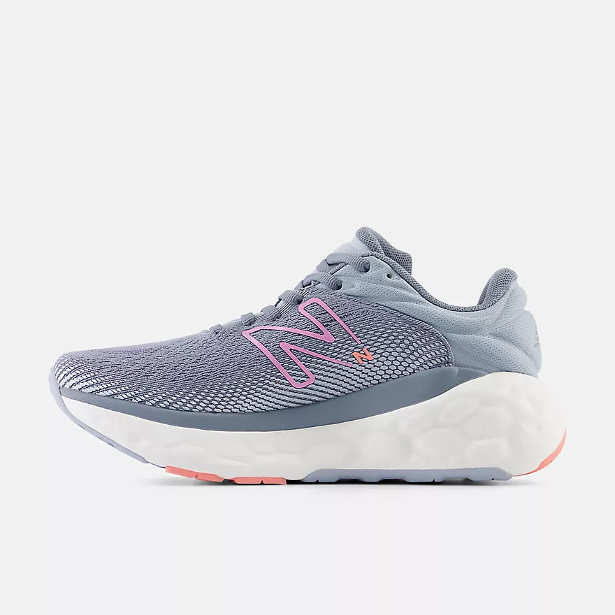 New Balance W840FLS Gris arctique/Framboise | Espadrilles de course - Boutique du Cordonnier