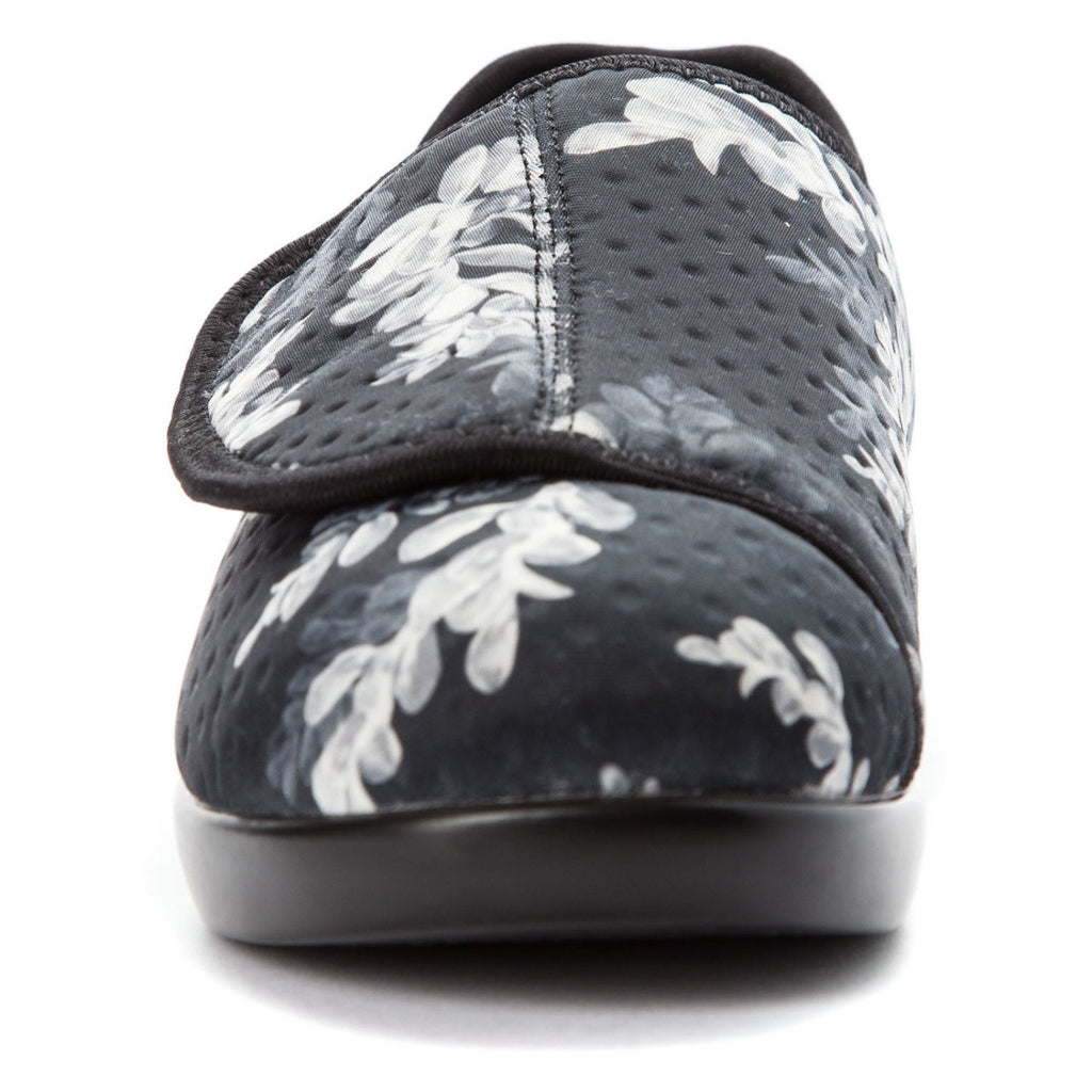 Propét CUSH N FOOT W0206 Black Floral - Boutique du Cordonnier