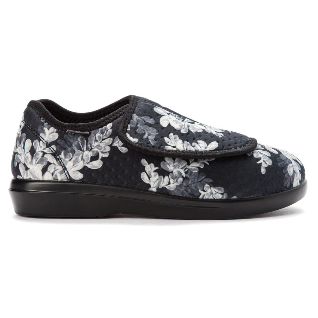 Propét CUSH N FOOT W0206 Black Floral - Boutique du Cordonnier