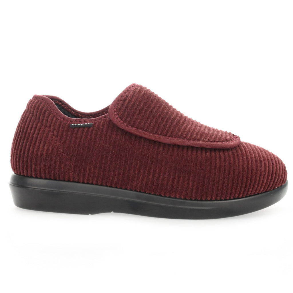 Propét CUSH N FOOT W0206 Bourgogne Corduroy - Boutique du Cordonnier