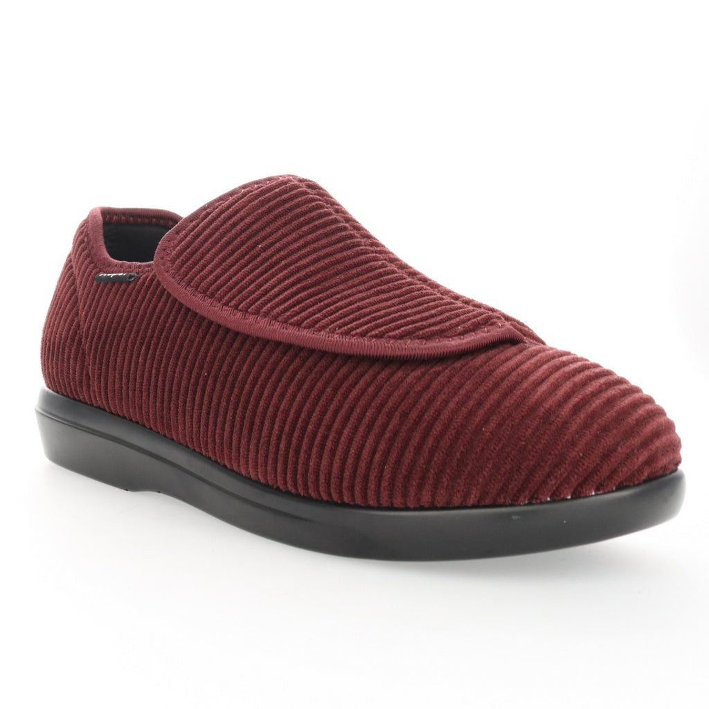 Propét CUSH N FOOT W0206 Bourgogne Corduroy - Boutique du Cordonnier