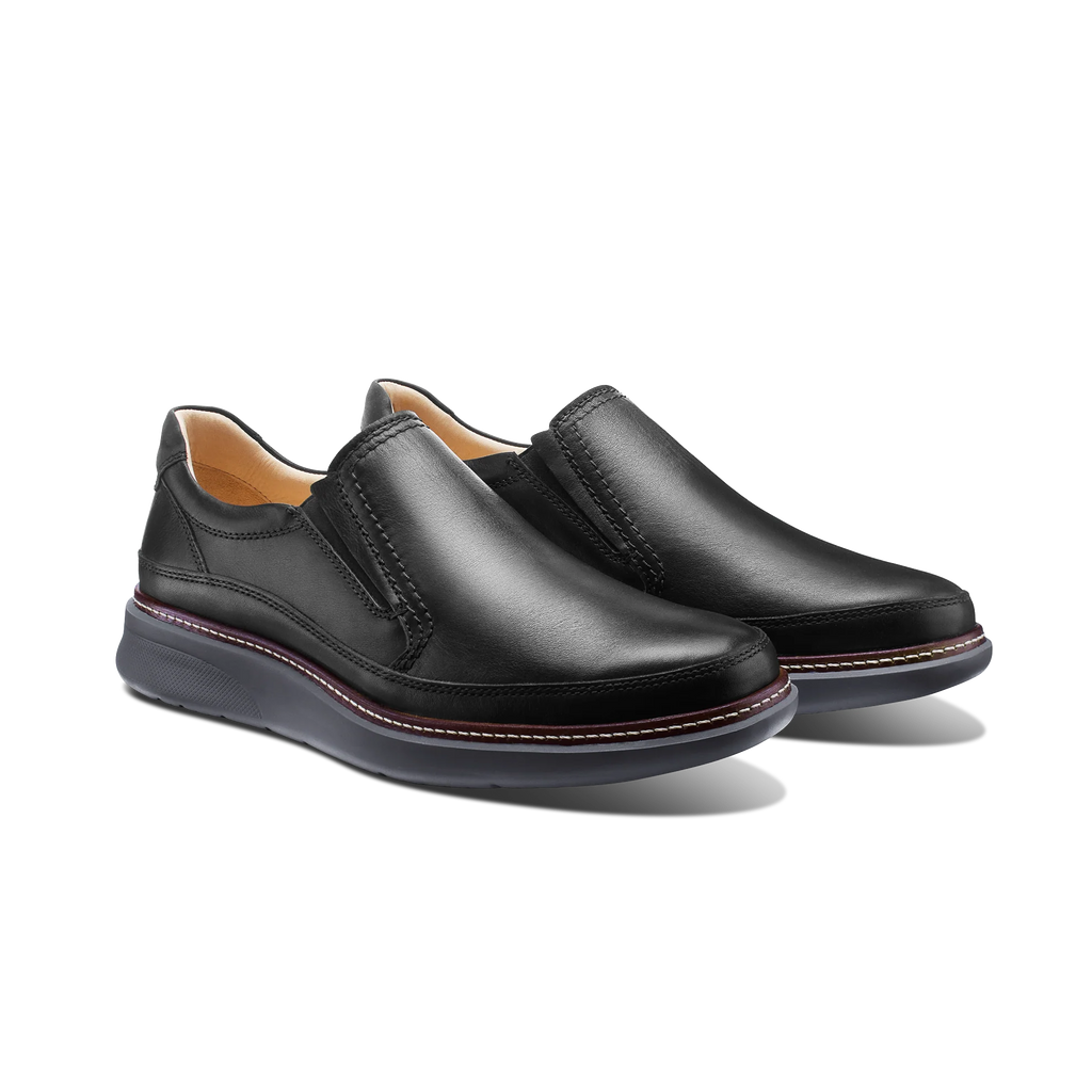 Samuel Hubbard RAFAEL SLIP ON M2166-048 Cuir Noir - Boutique du Cordonnier