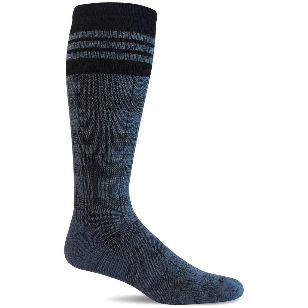 Sockwell Tartan SW119M Denim 650 | Compression Graduée Ferme 20-30mmHG - Boutique du Cordonnier