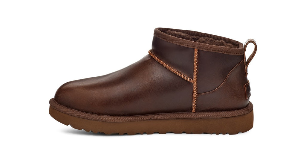 UGG Classic Ultra Mini Lthr Regen 1163490 Ironwood - Boutique du Cordonnier