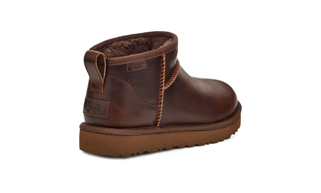 UGG Classic Ultra Mini Lthr Regen 1163490 Ironwood - Boutique du Cordonnier