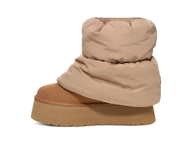 UGG Classic Mini Dipper Puffer 1158275 Amphora/Chestnut - Boutique du Cordonnier