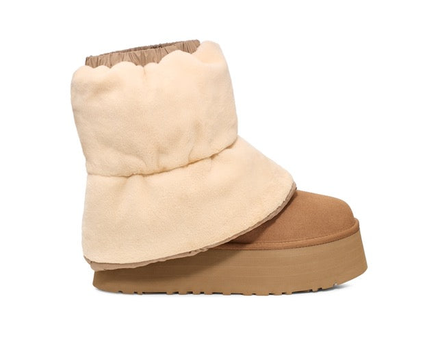 UGG Classic Mini Dipper Puffer 1158275 Amphora/Chestnut - Boutique du Cordonnier