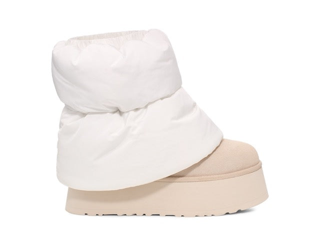 UGG Classic Mini Dipper Puffer 1158275 Blanc/Ceramic - Boutique du Cordonnier