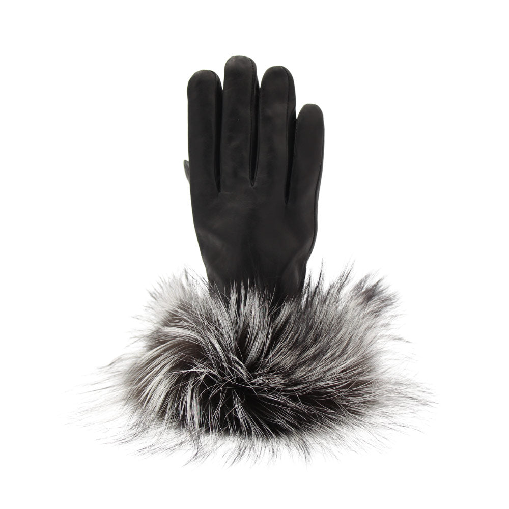 GOURS – gants d'hiver en cuir véritable pour femme, doublure